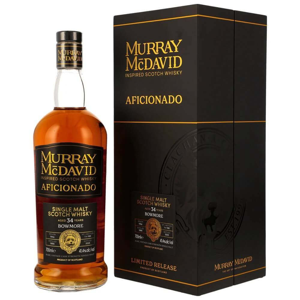 Bowmore 34 Jahre 1990/2025 Aficionado Oloroso Sherry Octaves Finish Whisky 41,4% (Murray McDavid)