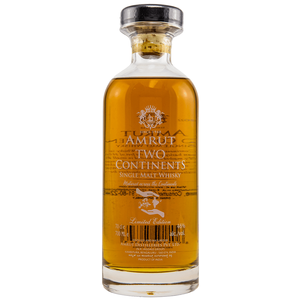 Amrut Two Continents 4th Edition Indian Single Malt Whisky 46%