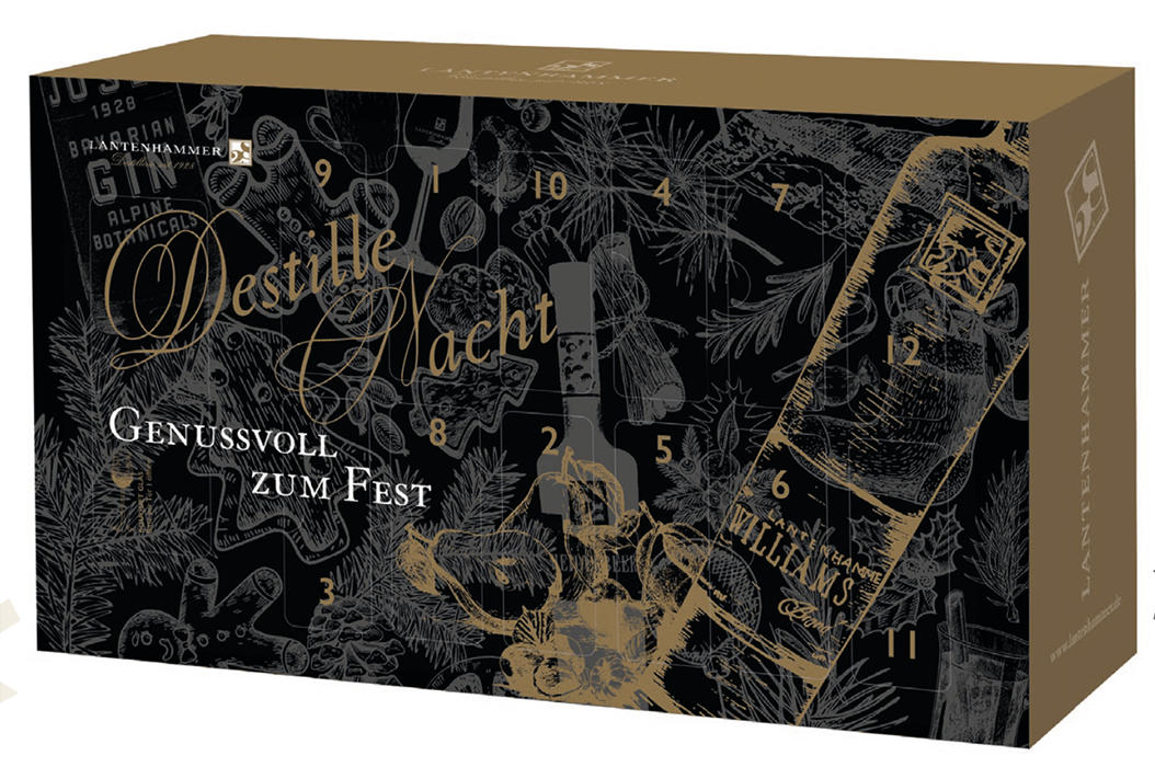 Lantenhammer Adventskalender 2021  "Destille Nacht" Vorderseite