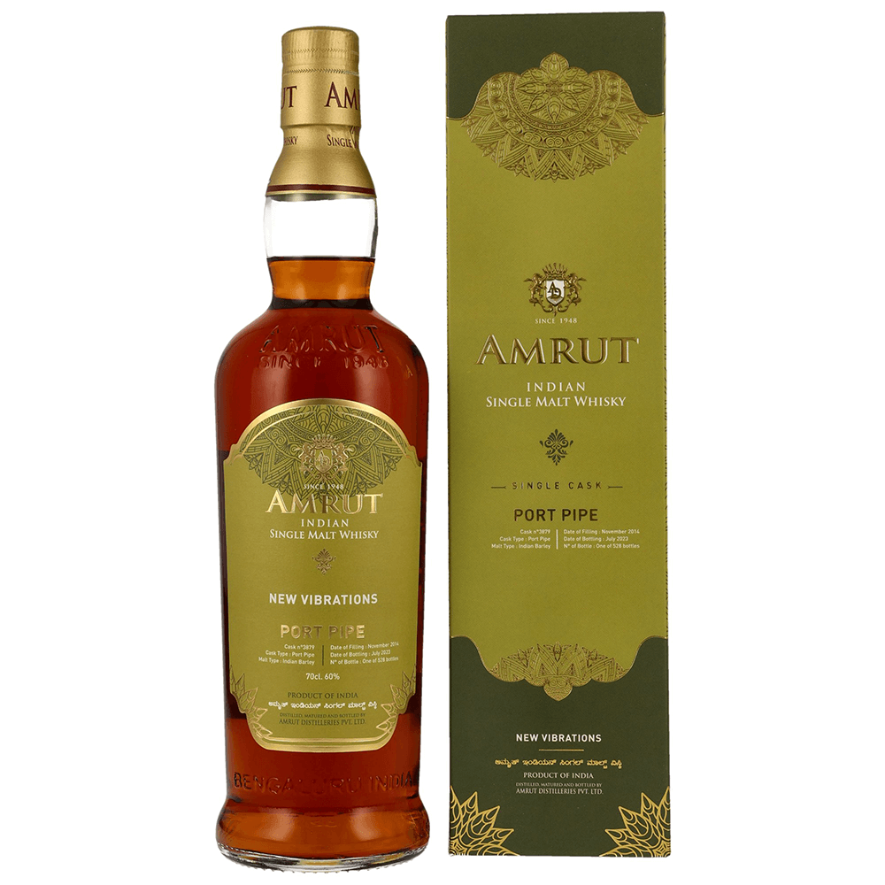 Amrut 8 Jahre 2014/2023 Port Pipe #3879 Whisky 60%
