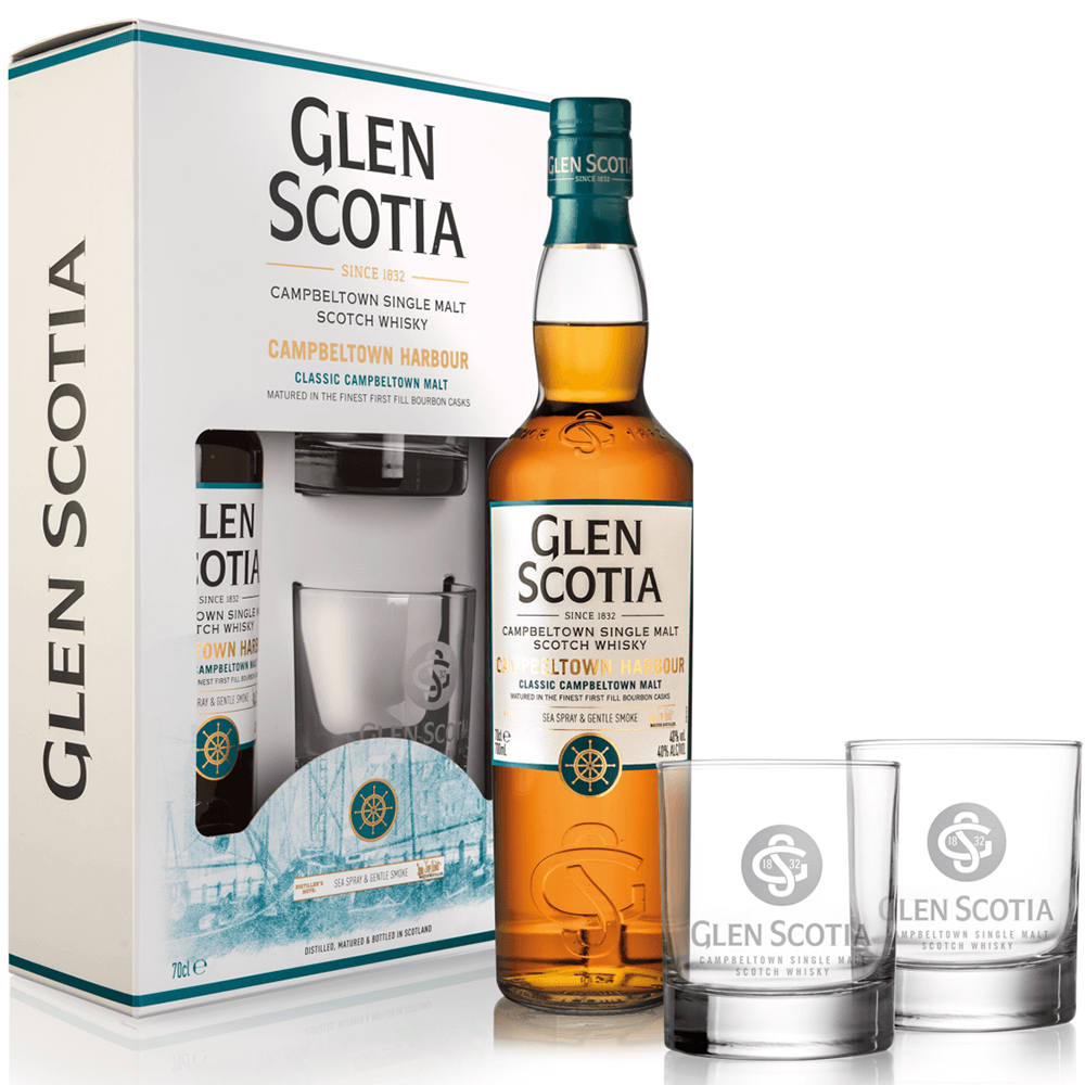 Glen Scotia Harbour Whisky 40% Gift-Set