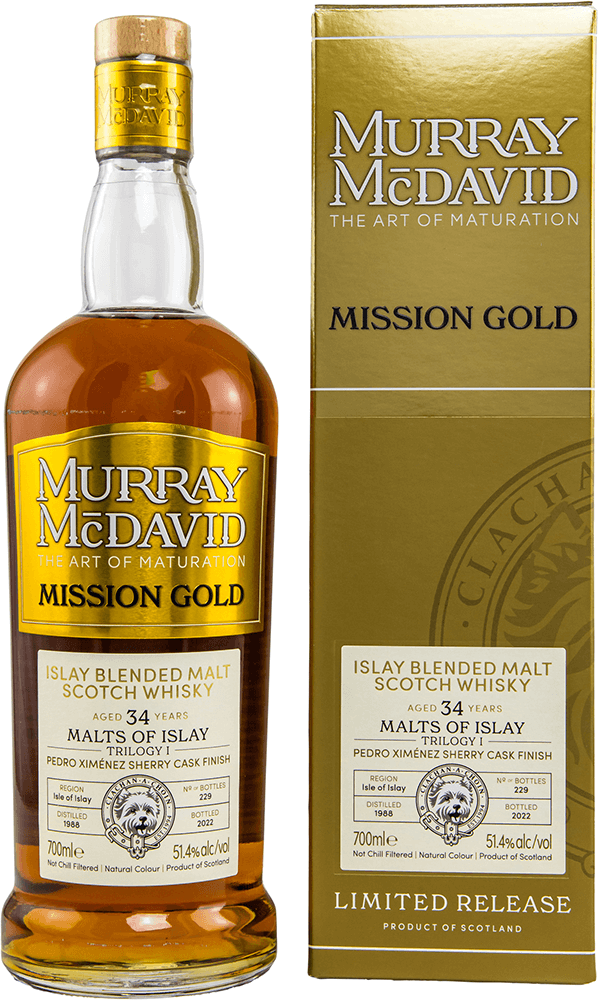 Malts of Islay 34 Jahre 1988/2022 First Fill PX Cask Whisky 51,4% (Murray McDavid)