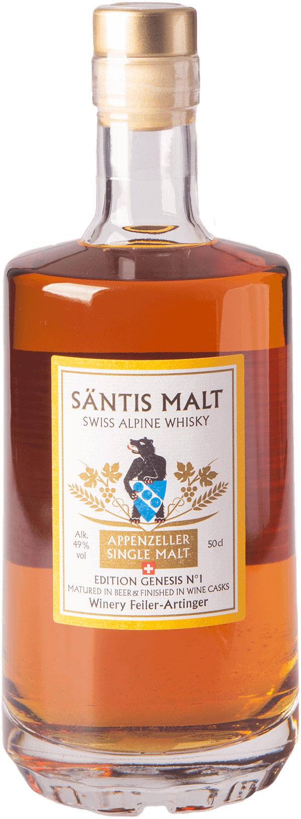 Säntis Malt Edition Genesis No1 Whisky 49% 0,5L Shop