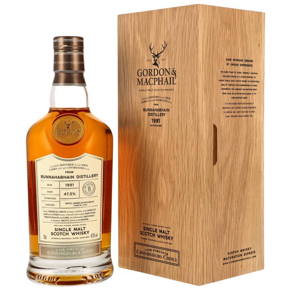 Bunnahabhain 33 Jahre 1991/2025 #5512 CC UPPER Whisky 47,5% (Gordon&MacPhail)