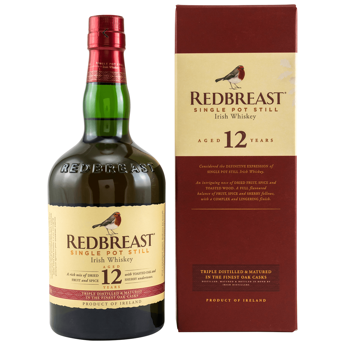 Redbreat 12 Jahre Pure Pot Still Whiskey 40% 0,7L