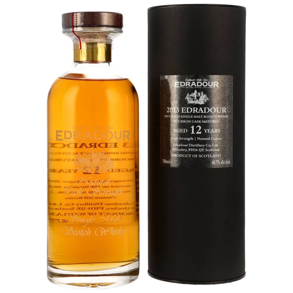 Edradour 12 Jahre 2013/2025 Ibisco Bourbon Natural Cask Strength Whisky 60,7%