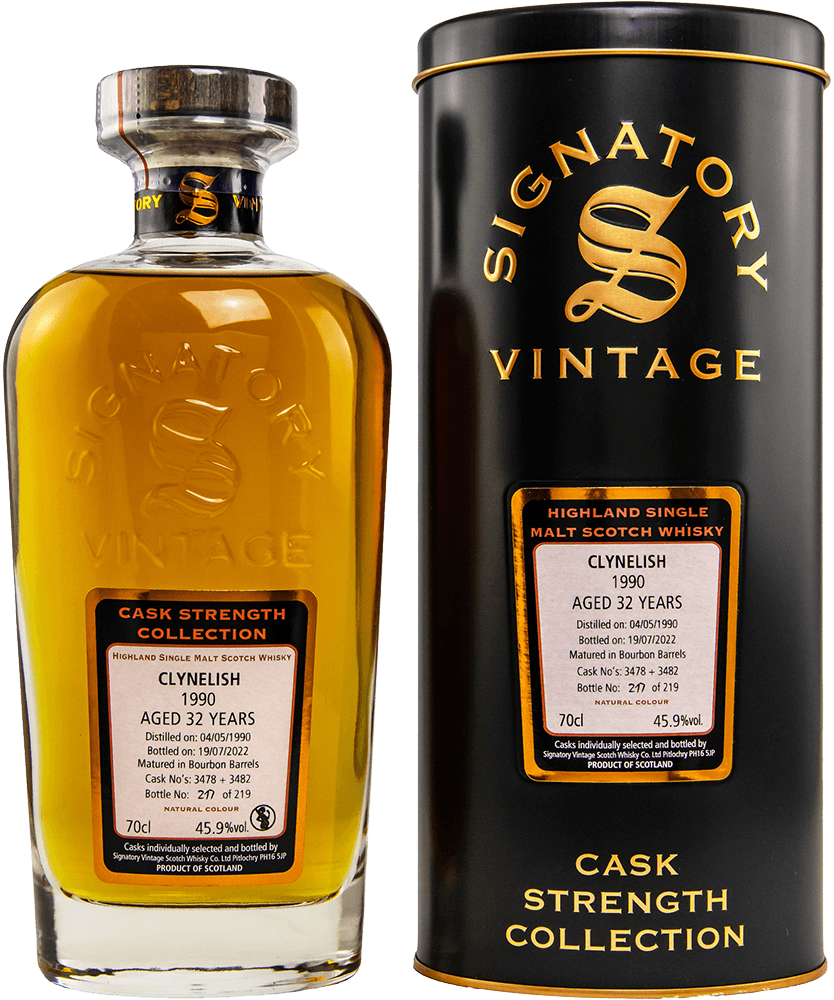 Clynlish 32 Jahre 1990/2022 Cask Strength Whisky 45,9% (Signatory)
