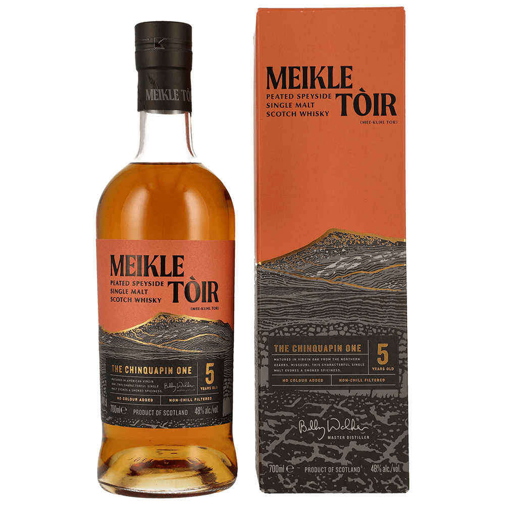 Meikle Toir 5 Jahre The Chinquapin Heavily Peated Whisky 48% (GlenAllachie)