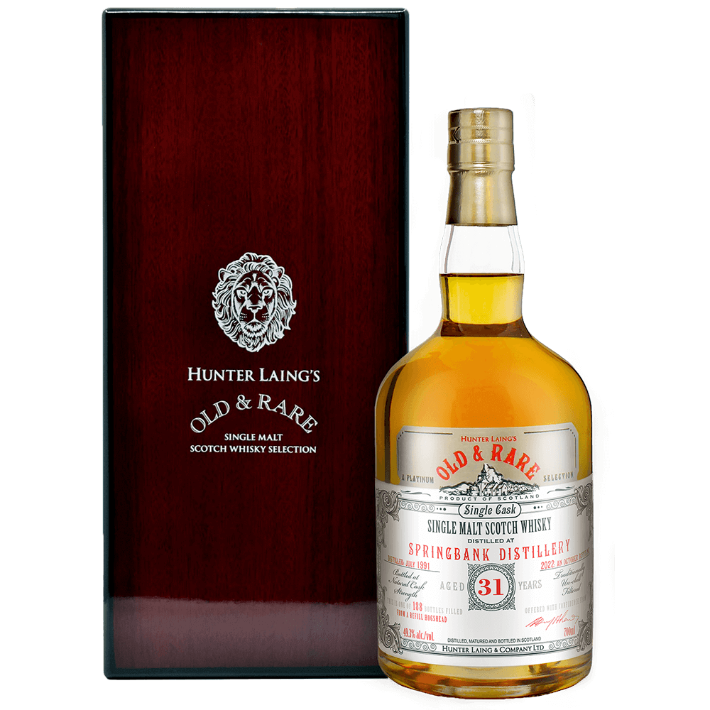Springbank 31 Jahre Vintage 1991 Old & Rare Whisky 49,3% (Hunter Laing)