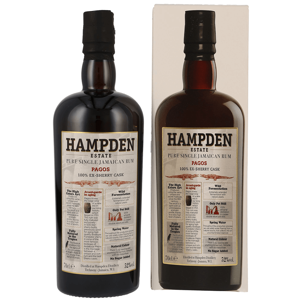 Hampden Pagos 2023 100% Ex-Sherry Cask Jamaican Rum 52%