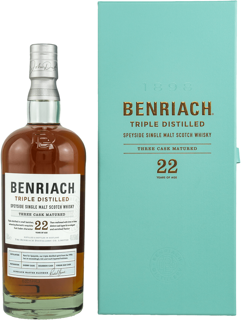 Benriach 22 Jahre Triple Distilled Whisky 46,8%