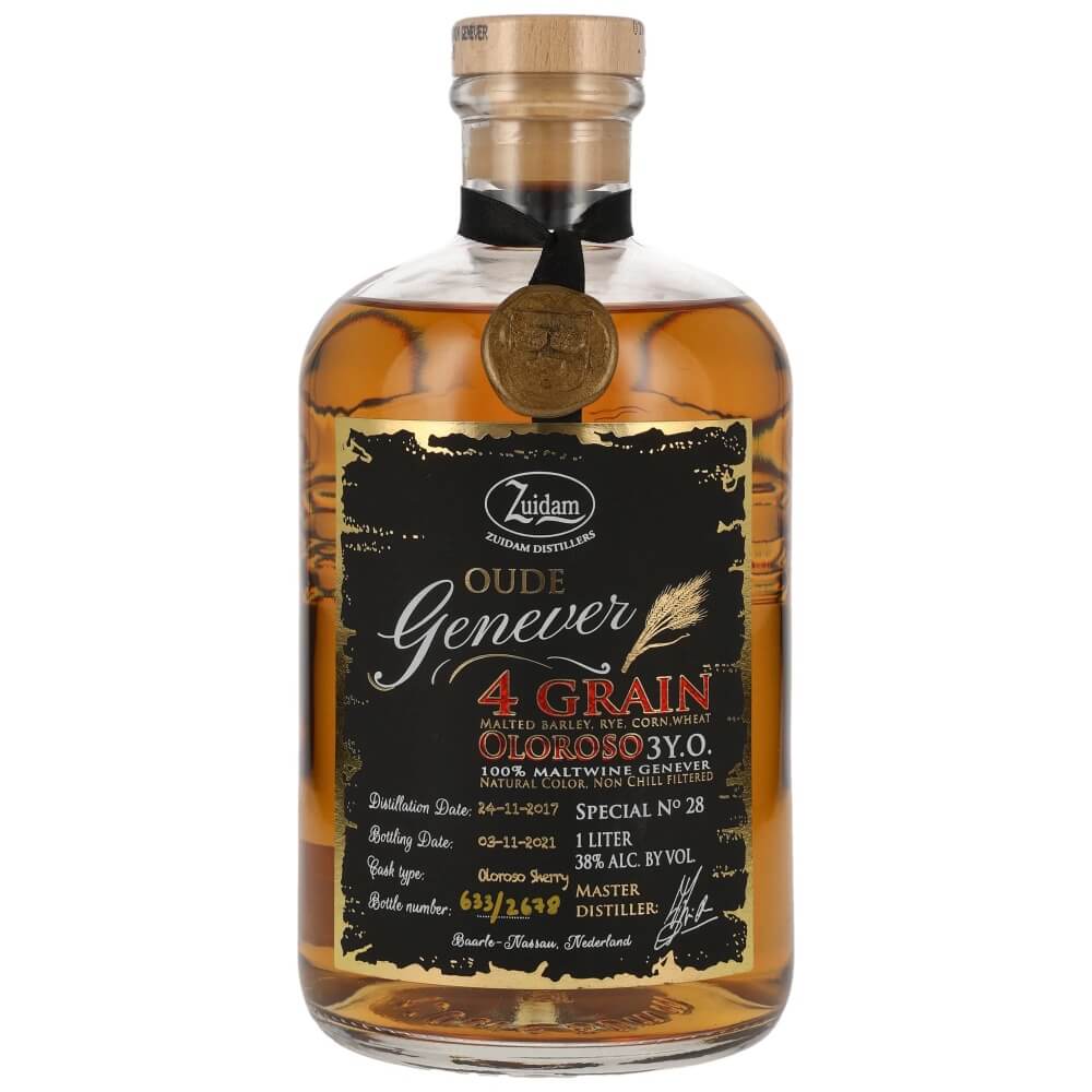 Zuidam Oude Genever Four Grain Oloroso 38% 1,0L