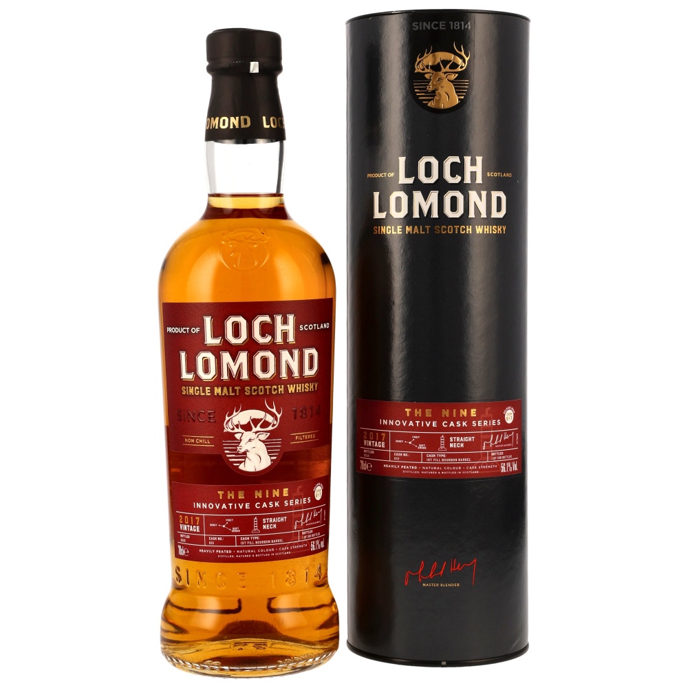 Loch Lomond The Nine Series 2 Release 2025 1st Fill Bourbon Barrel Peated Whisky 56,1%