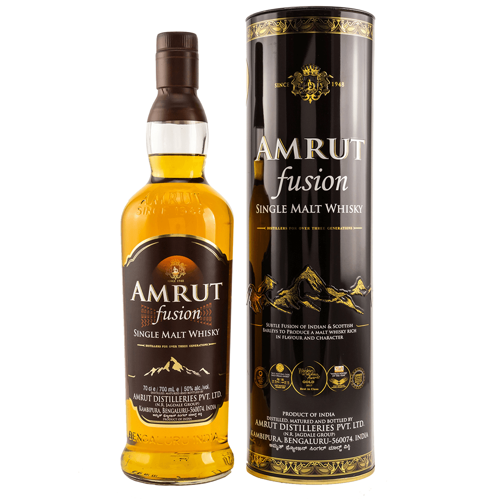 Amrut Fusion Indian Single Malt Whisky 50%