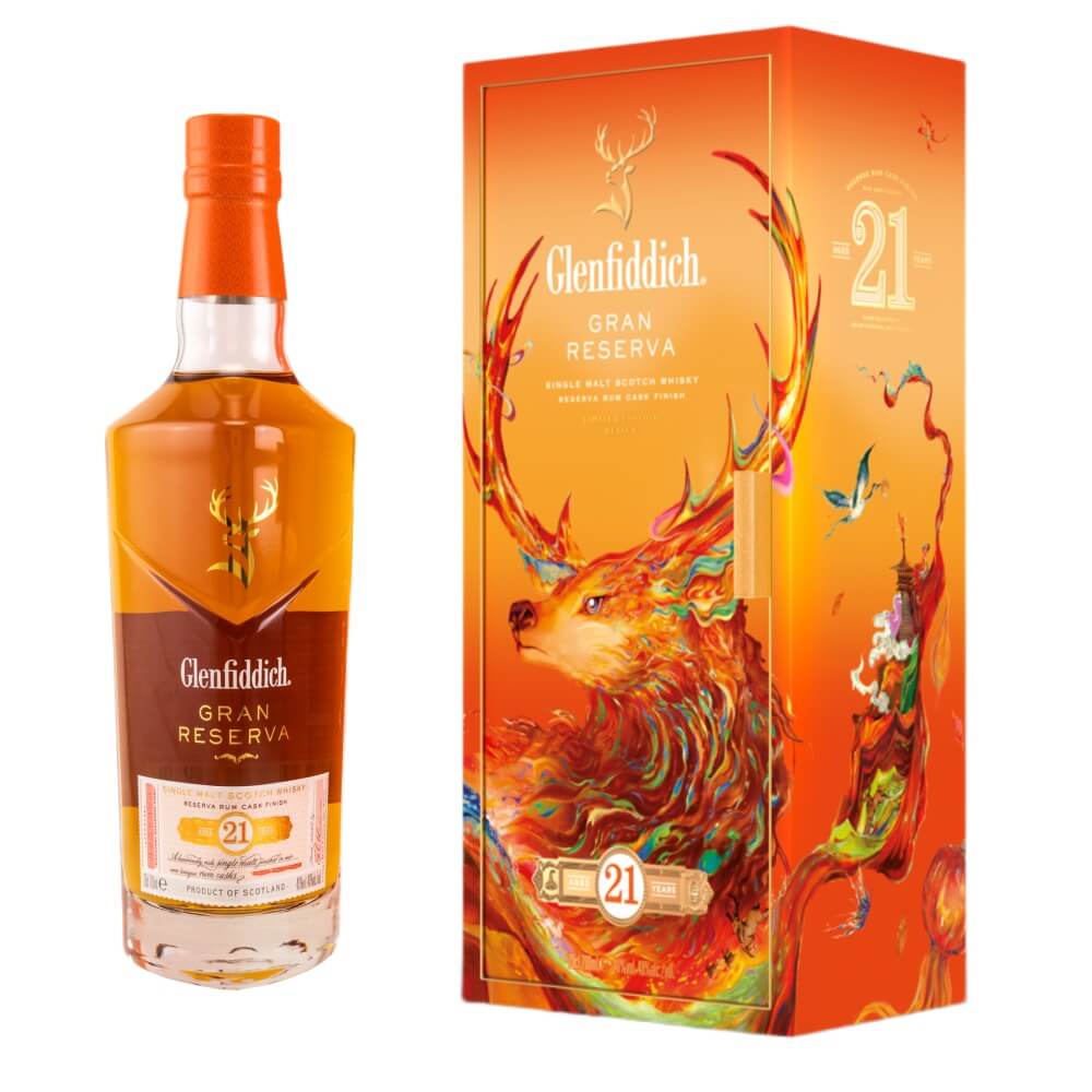 Glenfiddich 21 Jahre Gran Reserva Rum Chinese New Year Whisky 40%