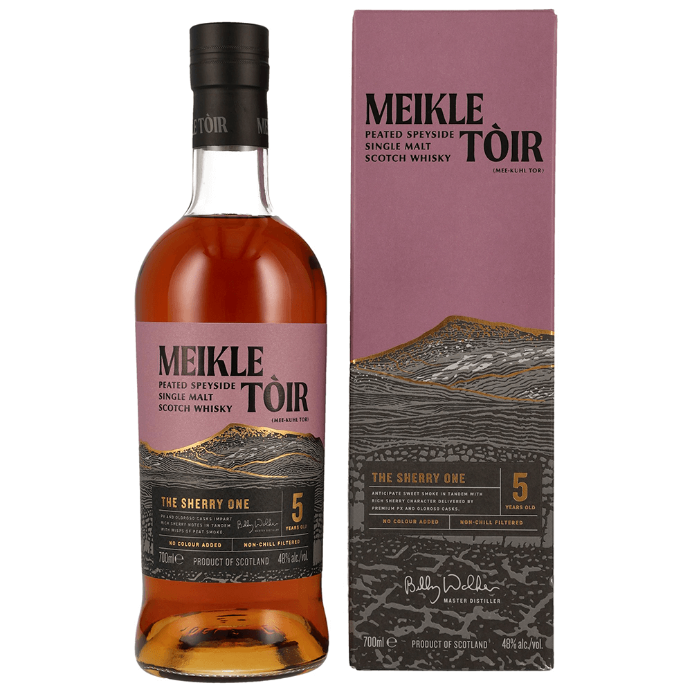 Meikle Toir 5 Jahre The Sherry Heavily Peated Whisky 48% (GlenAllachie)